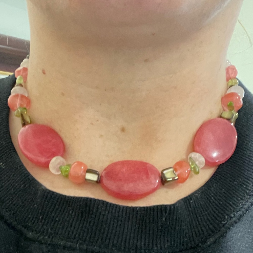 Necklace plus beads for coordinating bracelet